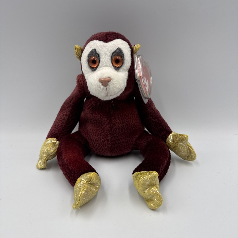 Ty Beanie Babies - Zodiac Collection - Monkey - (2000, Retired)